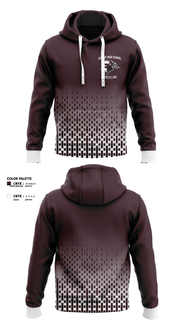 Hoodie, Gentry High School Wrestling, Wrestling, Teamtime, Team time, sublimation, custom sports apparel, team uniforms, spirit wear, spiritwear, sports uniforms, custom shirts, team store, custom team store, fundraiser sports, apparel fundraiser