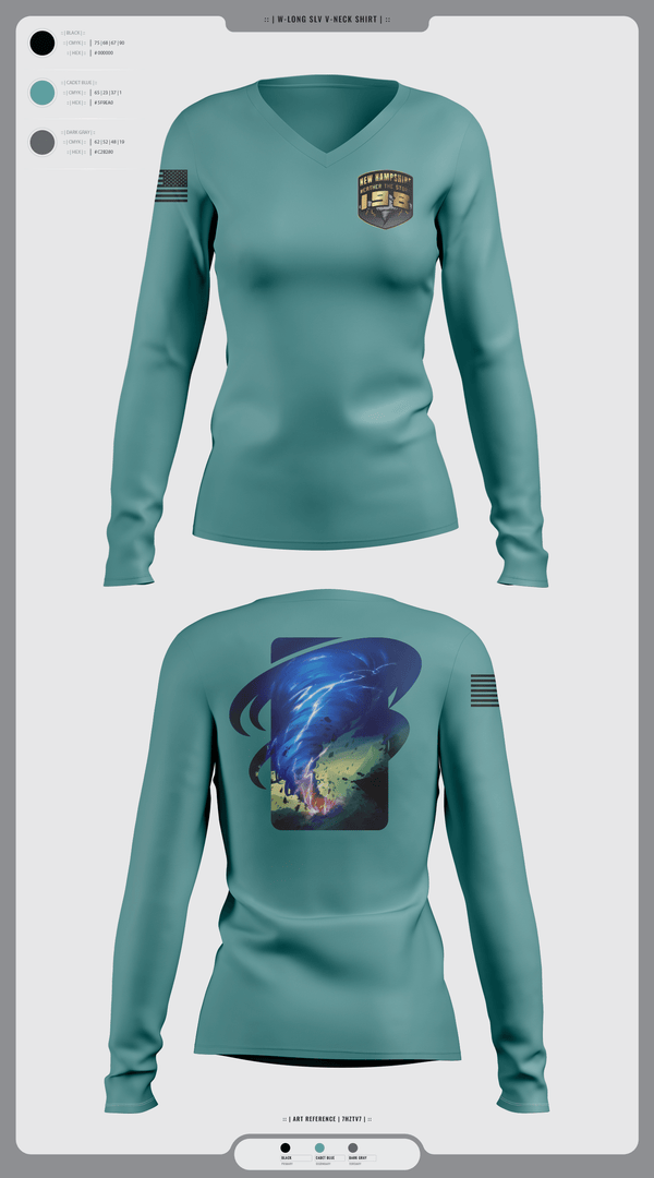 Womens Long Sleeve Vneck Shirt 1, 198NH POLICE, Police, Teamtime, Team time, sublimation, custom sports apparel, team uniforms, spirit wear, spiritwear, sports uniforms, custom shirts, team store, custom team store, fundraiser sports, apparel fundraiser