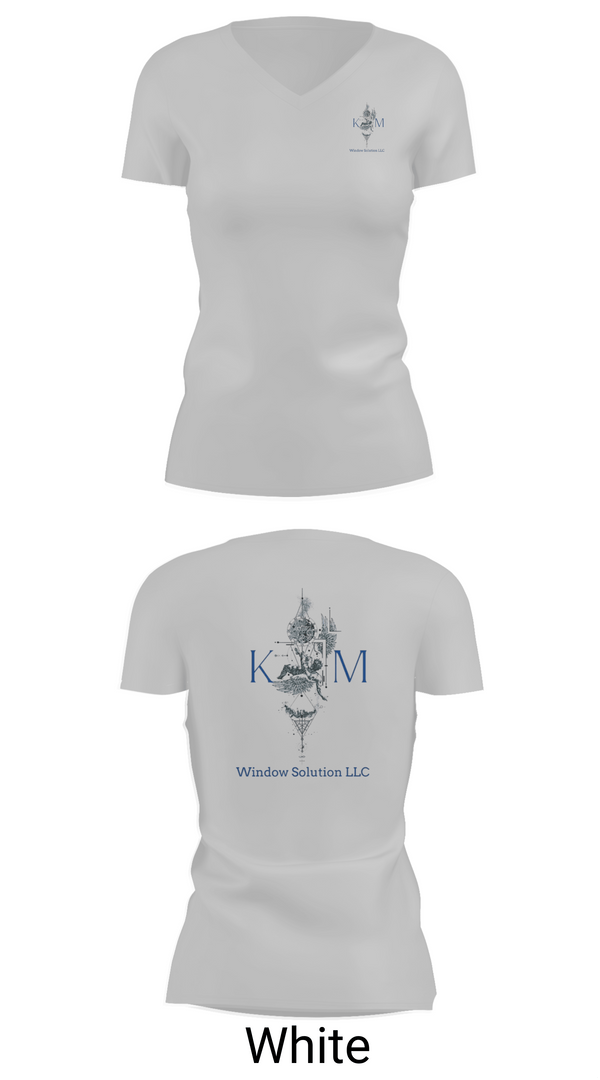 Womens Short Sleeve Vneck Shirt, K&M window solutions llc, , Teamtime, Team time, sublimation, custom sports apparel, team uniforms, spirit wear, spiritwear, sports uniforms, custom shirts, team store, custom team store, fundraiser sports, apparel fundraiser