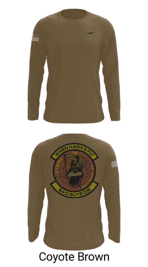 Long Sleeve Performance Shirt, 319th Maintenance Squadron, Air Force, Teamtime, Team time, sublimation, custom sports apparel, team uniforms, spirit wear, spiritwear, sports uniforms, custom shirts, team store, custom team store, fundraiser sports, apparel fundraiser