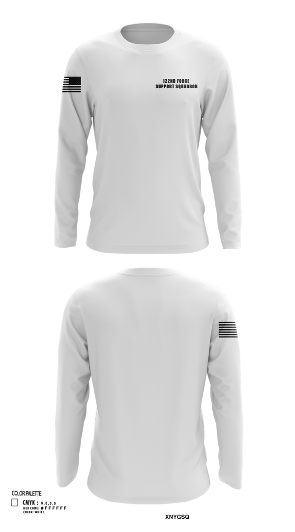 Long Sleeve Performance Shirt, 122nd Force Support Squadron, Air Force, Teamtime, Team time, sublimation, custom sports apparel, team uniforms, spirit wear, spiritwear, sports uniforms, custom shirts, team store, custom team store, fundraiser sports, apparel fundraiser