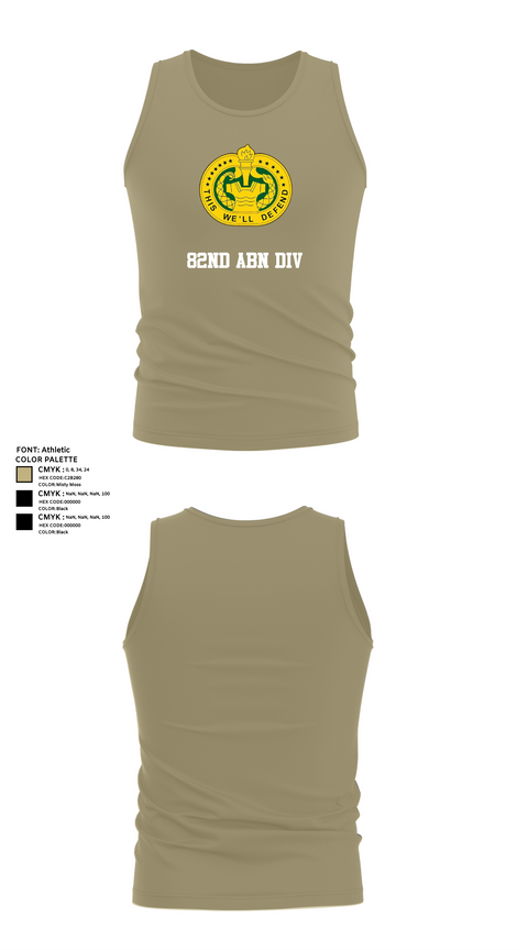 Tank Top, 82nd ABN div, , Teamtime, Team time, sublimation, custom sports apparel, team uniforms, spirit wear, spiritwear, sports uniforms, custom shirts, team store, custom team store, fundraiser sports, apparel fundraiser