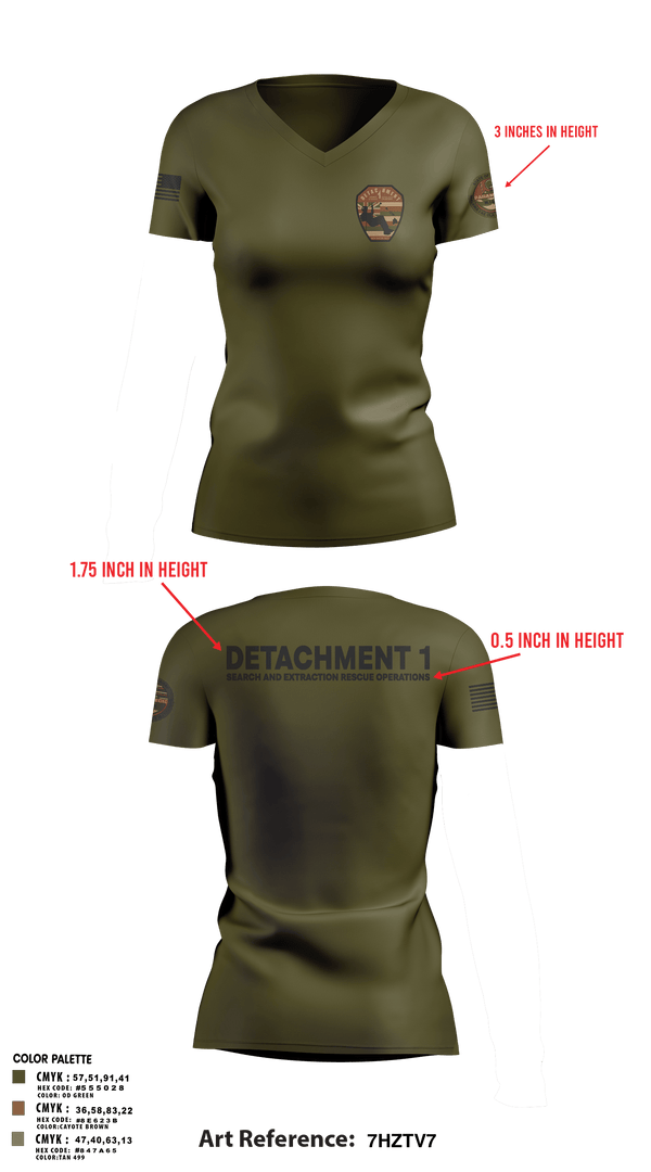 Womens Short Sleeve Vneck Shirt, Detachment 1, Air Force, Teamtime, Team time, sublimation, custom sports apparel, team uniforms, spirit wear, spiritwear, sports uniforms, custom shirts, team store, custom team store, fundraiser sports, apparel fundraiser