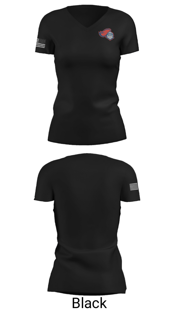 Women's Short Sleeve Vneck Shirt, Spartanburg Christian Academy Track, Track & Field, Teamtime, Team time, sublimation, custom sports apparel, team uniforms, spirit wear, spiritwear, sports uniforms, custom shirts, team store, custom team store, fundraiser sports, apparel fundraiser