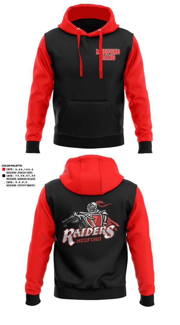 Hoodie, Medford Area Senior High School Band, Spirit Store, Teamtime, Team time, sublimation, custom sports apparel, team uniforms, spirit wear, spiritwear, sports uniforms, custom shirts, team store, custom team store, fundraiser sports, apparel fundraiser