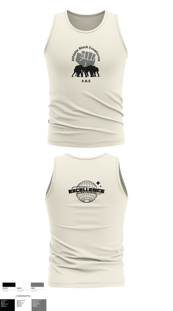 Tank Top, Athletic Black Excellence, Track & Field, Teamtime, Team time, sublimation, custom sports apparel, team uniforms, spirit wear, spiritwear, sports uniforms, custom shirts, team store, custom team store, fundraiser sports, apparel fundraiser