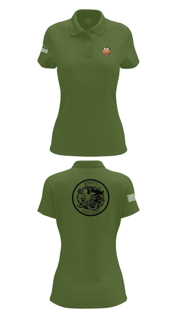 Womens Short Sleeve Performance Polo, USS MAKIN ISLANDC5 MKI, Navy, Teamtime, Team time, sublimation, custom sports apparel, team uniforms, spirit wear, spiritwear, sports uniforms, custom shirts, team store, custom team store, fundraiser sports, apparel fundraiser