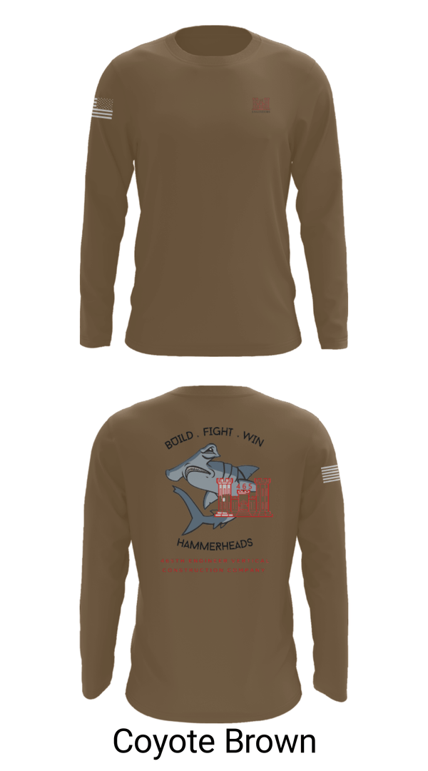 Long Sleeve Performance Shirt, 465 EVCC, Army, Teamtime, Team time, sublimation, custom sports apparel, team uniforms, spirit wear, spiritwear, sports uniforms, custom shirts, team store, custom team store, fundraiser sports, apparel fundraiser