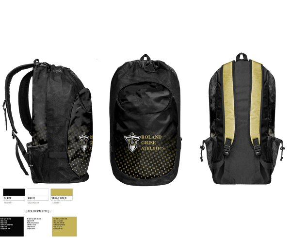 Gear Bag, Roland Grise Athletics, Spirit Store, Teamtime, Team time, sublimation, custom sports apparel, team uniforms, spirit wear, spiritwear, sports uniforms, custom shirts, team store, custom team store, fundraiser sports, apparel fundraiser