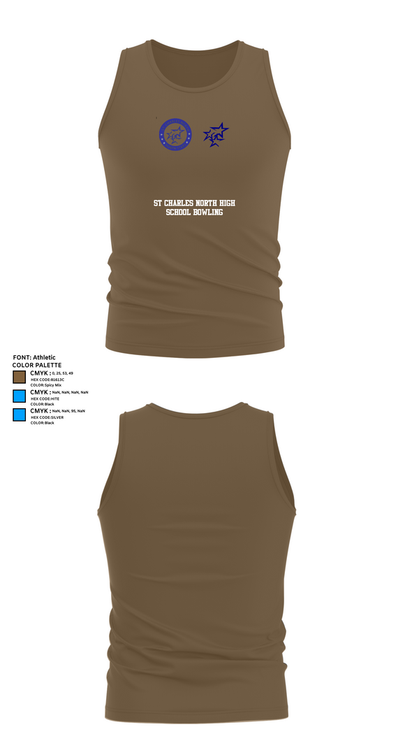 Tank Top, St Charles North High School Bowling, Bowling, Teamtime, Team time, sublimation, custom sports apparel, team uniforms, spirit wear, spiritwear, sports uniforms, custom shirts, team store, custom team store, fundraiser sports, apparel fundraiser