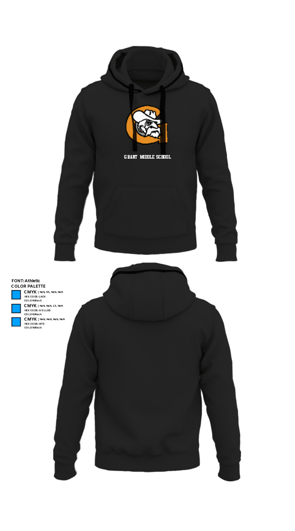 Hoodie, Grant Middle School, Spirit Store, Teamtime, Team time, sublimation, custom sports apparel, team uniforms, spirit wear, spiritwear, sports uniforms, custom shirts, team store, custom team store, fundraiser sports, apparel fundraiser