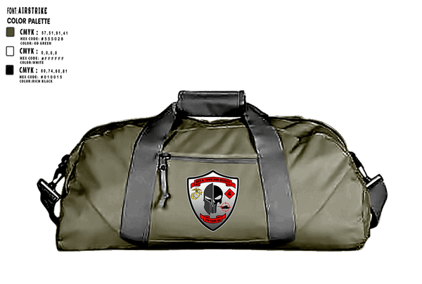 Duffle Bag, Det. 4 Tows and Scouts 4th Tank Battalion, , Teamtime, Team time, sublimation, custom sports apparel, team uniforms, spirit wear, spiritwear, sports uniforms, custom shirts, team store, custom team store, fundraiser sports, apparel fundraiser