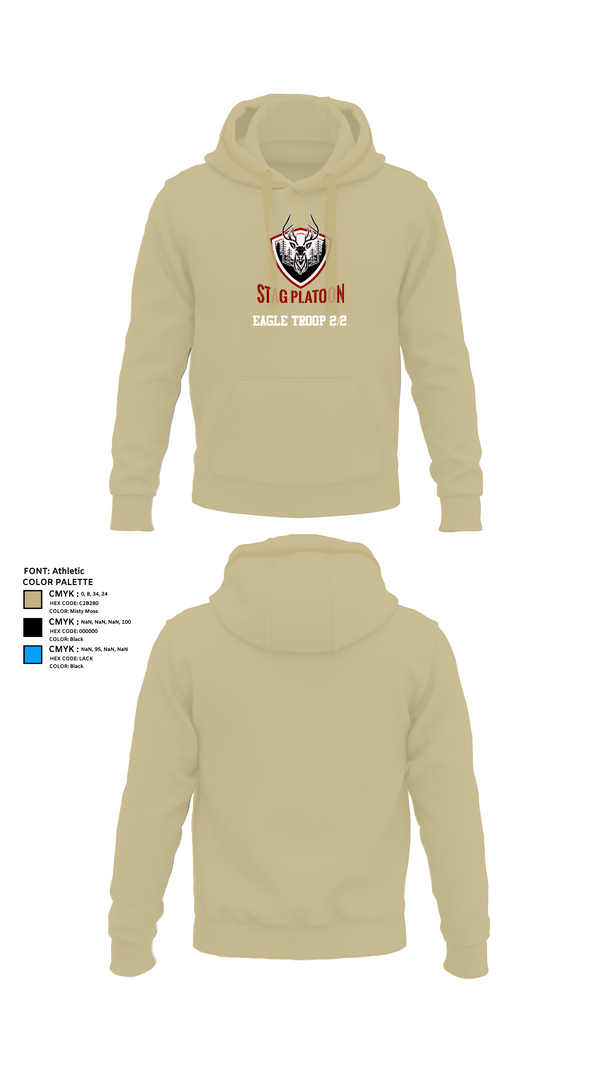 Hoodie, Eagle troop 2/2, Army, Teamtime, Team time, sublimation, custom sports apparel, team uniforms, spirit wear, spiritwear, sports uniforms, custom shirts, team store, custom team store, fundraiser sports, apparel fundraiser