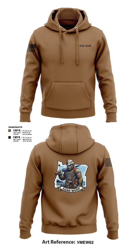 Hoodie, 442 EUD, National Guard, Teamtime, Team time, sublimation, custom sports apparel, team uniforms, spirit wear, spiritwear, sports uniforms, custom shirts, team store, custom team store, fundraiser sports, apparel fundraiser