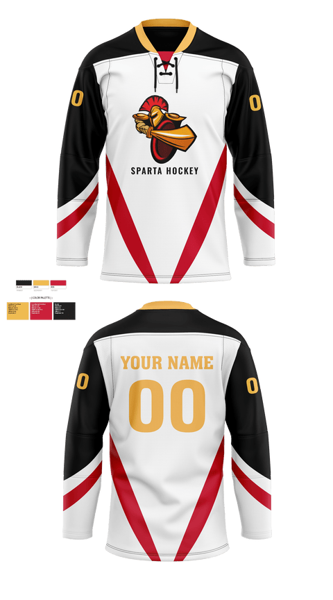 Hockey Jersey, Sparta Youth Hockey, Spirit Store, Teamtime, Team time, sublimation, custom sports apparel, team uniforms, spirit wear, spiritwear, sports uniforms, custom shirts, team store, custom team store, fundraiser sports, apparel fundraiser