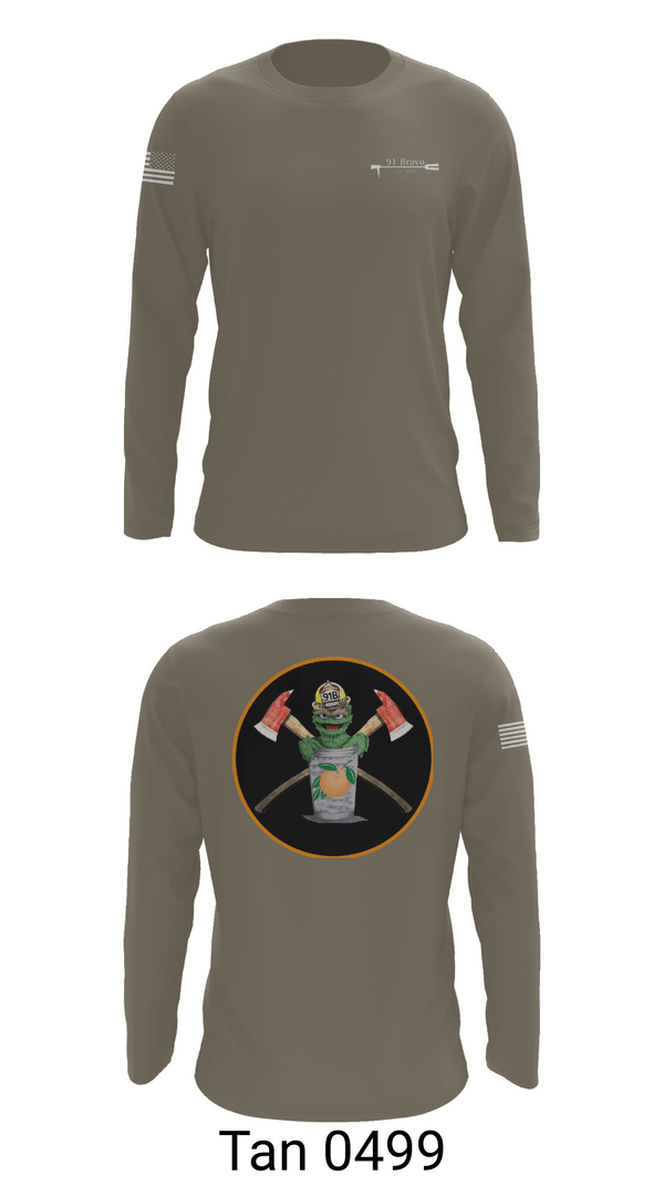 Long Sleeve Performance Shirt, 91 Bravo, Fire Department, Teamtime, Team time, sublimation, custom sports apparel, team uniforms, spirit wear, spiritwear, sports uniforms, custom shirts, team store, custom team store, fundraiser sports, apparel fundraiser