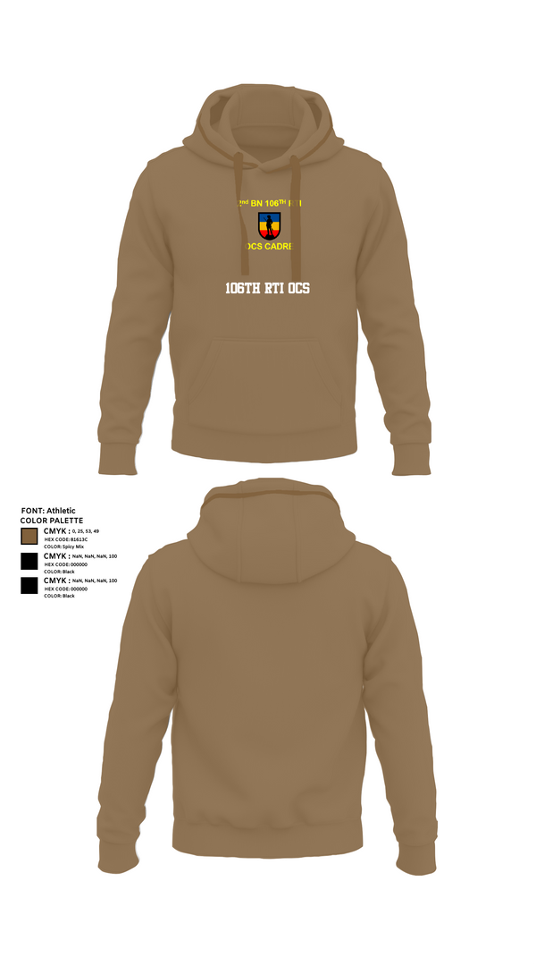 Hoodie, 106th RTI OCS, , Teamtime, Team time, sublimation, custom sports apparel, team uniforms, spirit wear, spiritwear, sports uniforms, custom shirts, team store, custom team store, fundraiser sports, apparel fundraiser