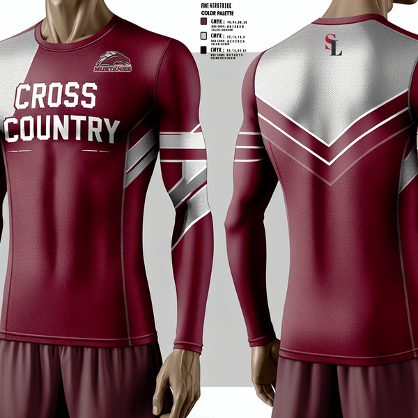 Long Sleeve Performance Shirt, Silver Lake Public School Cross Country, Cross Country, Teamtime, Team time, sublimation, custom sports apparel, team uniforms, spirit wear, spiritwear, sports uniforms, custom shirts, team store, custom team store, fundraiser sports, apparel fundraiser