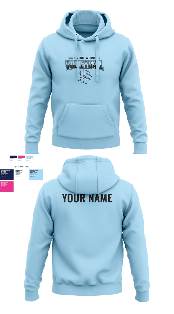 Hoodie, Living Word Academy Volleyball, Women's Volleyball, Teamtime, Team time, sublimation, custom sports apparel, team uniforms, spirit wear, spiritwear, sports uniforms, custom shirts, team store, custom team store, fundraiser sports, apparel fundraiser