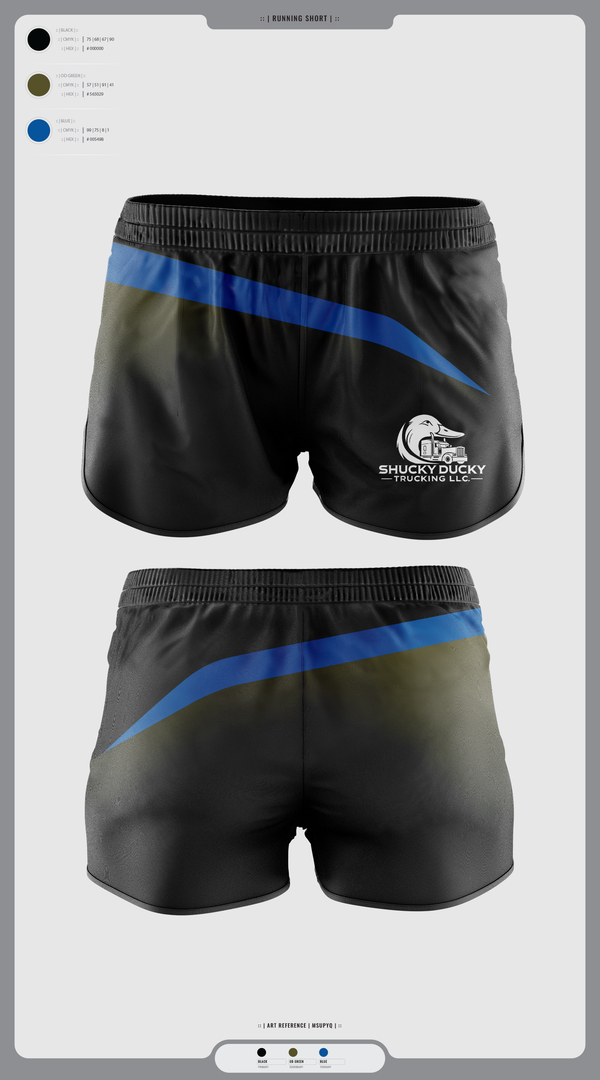 Womens Shorts, Shucky Ducky Trucking, , Teamtime, Team time, sublimation, custom sports apparel, team uniforms, spirit wear, spiritwear, sports uniforms, custom shirts, team store, custom team store, fundraiser sports, apparel fundraiser