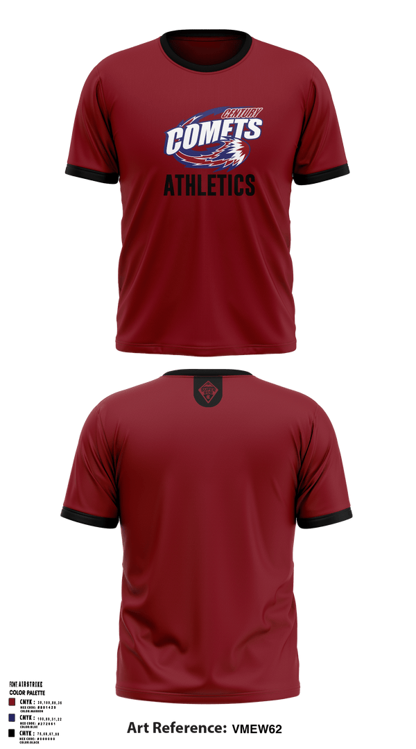 Short Sleeve Performance Shirt, Century Middle School, Spirit Store, Teamtime, Team time, sublimation, custom sports apparel, team uniforms, spirit wear, spiritwear, sports uniforms, custom shirts, team store, custom team store, fundraiser sports, apparel fundraiser