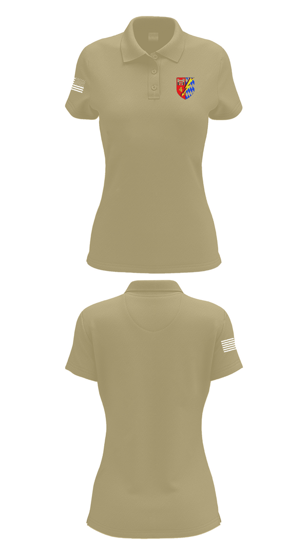 Womens Short Sleeve Performance Polo, Fernmeldebataillon 4, Army, Teamtime, Team time, sublimation, custom sports apparel, team uniforms, spirit wear, spiritwear, sports uniforms, custom shirts, team store, custom team store, fundraiser sports, apparel fundraiser