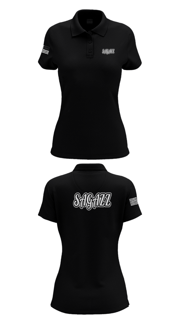 Women's Short Sleeve Performance Polo, SAGAZZ, Baseball, Teamtime, Team time, sublimation, custom sports apparel, team uniforms, spirit wear, spiritwear, sports uniforms, custom shirts, team store, custom team store, fundraiser sports, apparel fundraiser