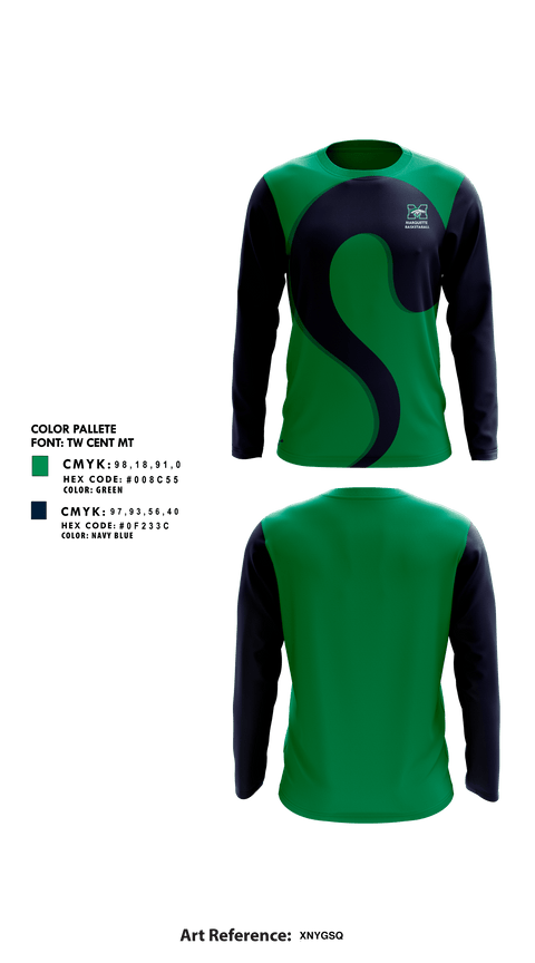 Long Sleeve Performance Shirt, Marquette High School Basketball, Men's Basketball, Teamtime, Team time, sublimation, custom sports apparel, team uniforms, spirit wear, spiritwear, sports uniforms, custom shirts, team store, custom team store, fundraiser sports, apparel fundraiser