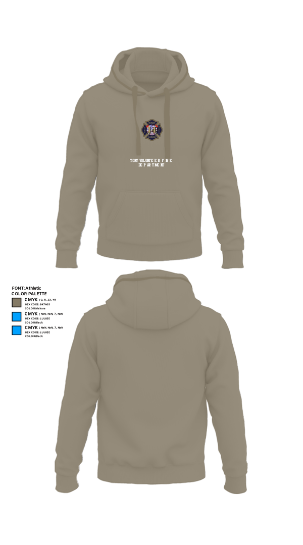 Hoodie, Tony Volunteer Fire Department, Fire Department, Teamtime, Team time, sublimation, custom sports apparel, team uniforms, spirit wear, spiritwear, sports uniforms, custom shirts, team store, custom team store, fundraiser sports, apparel fundraiser