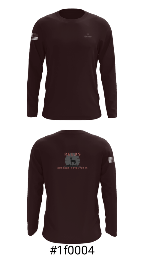 Long Sleeve Performance Shirt, Reeds Outdoor Adventures, , Teamtime, Team time, sublimation, custom sports apparel, team uniforms, spirit wear, spiritwear, sports uniforms, custom shirts, team store, custom team store, fundraiser sports, apparel fundraiser
