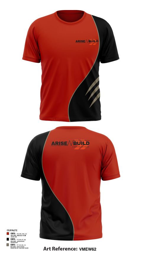 Short Sleeve Performance Shirt, Arise N Build, , Teamtime, Team time, sublimation, custom sports apparel, team uniforms, spirit wear, spiritwear, sports uniforms, custom shirts, team store, custom team store, fundraiser sports, apparel fundraiser