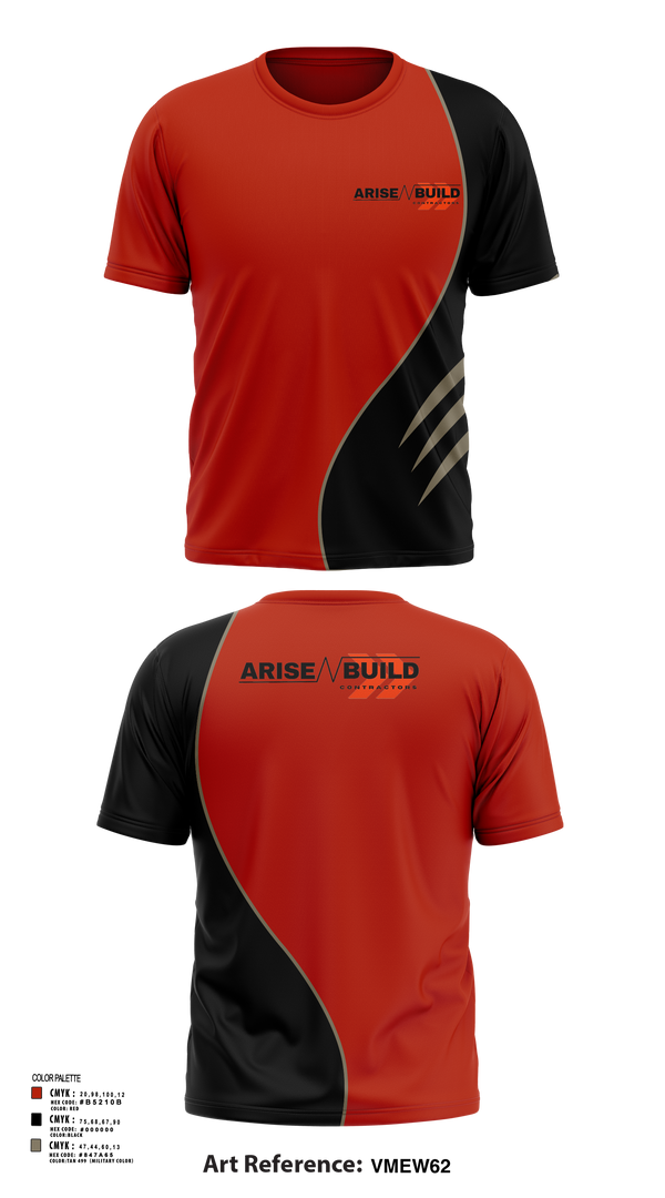Short Sleeve Performance Shirt, Arise N Build, , Teamtime, Team time, sublimation, custom sports apparel, team uniforms, spirit wear, spiritwear, sports uniforms, custom shirts, team store, custom team store, fundraiser sports, apparel fundraiser