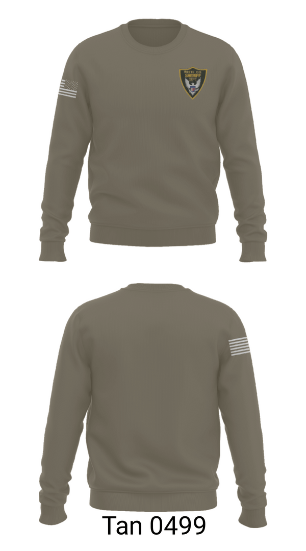 Crew Neck Sweatshirt, White County Sheriff's Office, Police, Teamtime, Team time, sublimation, custom sports apparel, team uniforms, spirit wear, spiritwear, sports uniforms, custom shirts, team store, custom team store, fundraiser sports, apparel fundraiser