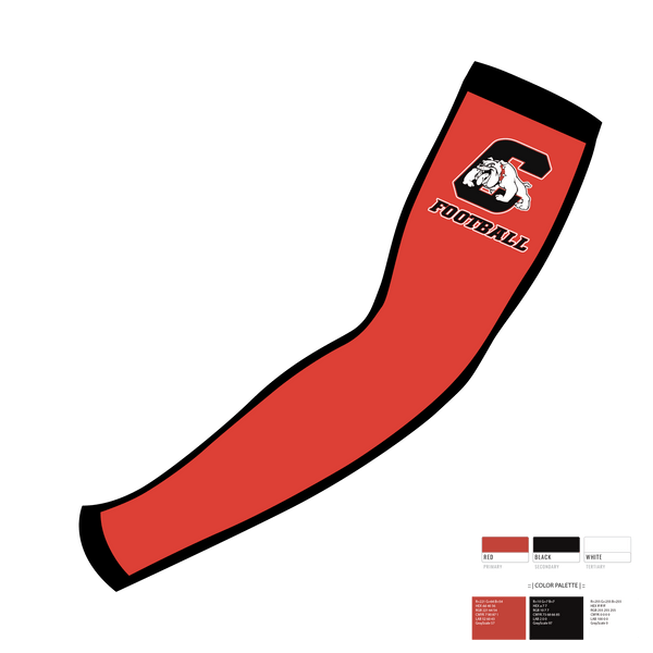 Arm Sleeve, Central High School Football, Football, Teamtime, Team time, sublimation, custom sports apparel, team uniforms, spirit wear, spiritwear, sports uniforms, custom shirts, team store, custom team store, fundraiser sports, apparel fundraiser