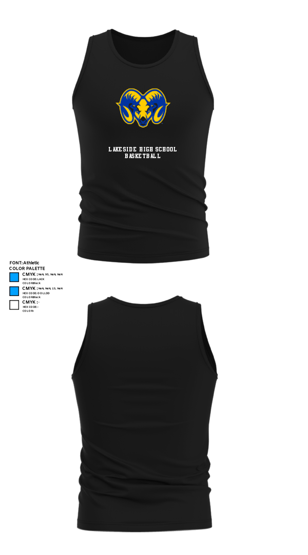 Tank Top, Lakeside High School Basketball, Women's Basketball, Teamtime, Team time, sublimation, custom sports apparel, team uniforms, spirit wear, spiritwear, sports uniforms, custom shirts, team store, custom team store, fundraiser sports, apparel fundraiser