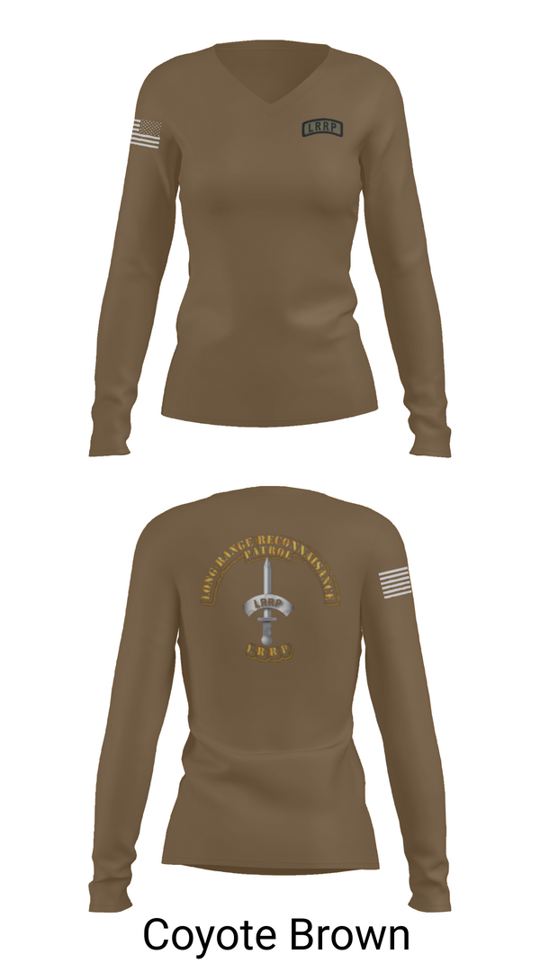 Womens Long Sleeve Vneck Shirt, 1/506 Inf, CSC, LRRP, , Teamtime, Team time, sublimation, custom sports apparel, team uniforms, spirit wear, spiritwear, sports uniforms, custom shirts, team store, custom team store, fundraiser sports, apparel fundraiser