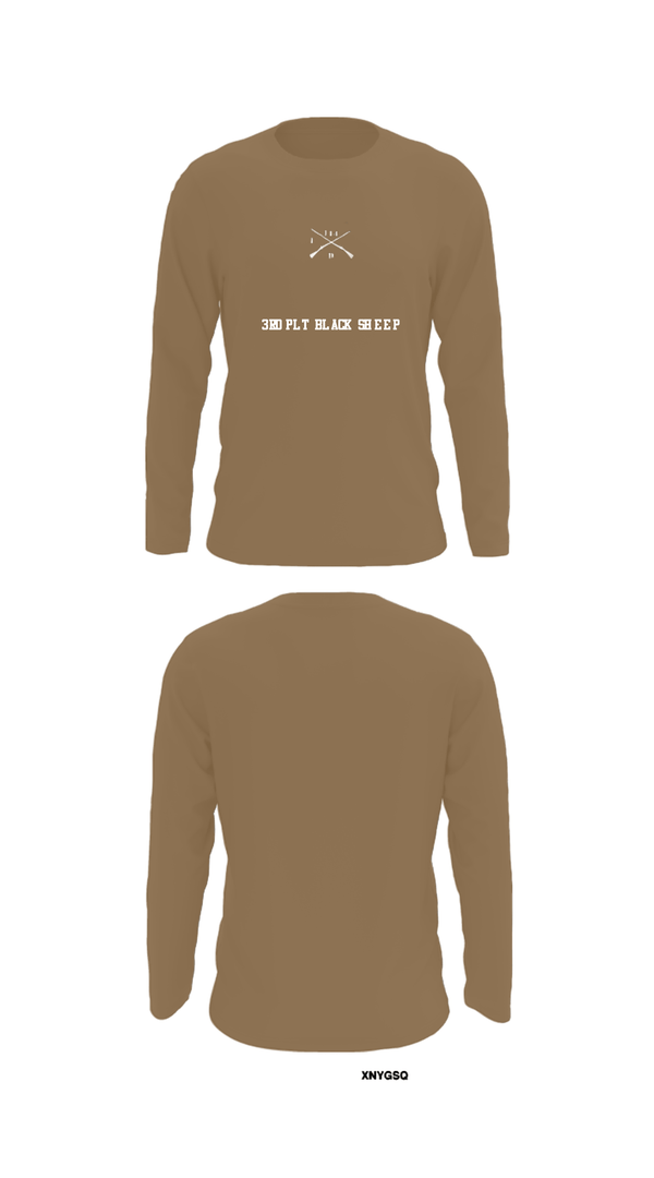 Long Sleeve Performance Shirt, 3rd PLT Black Sheep, Army, Teamtime, Team time, sublimation, custom sports apparel, team uniforms, spirit wear, spiritwear, sports uniforms, custom shirts, team store, custom team store, fundraiser sports, apparel fundraiser