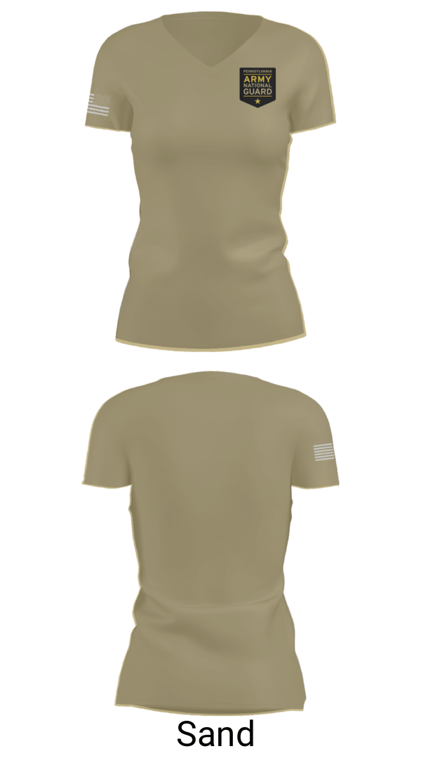Womens Short Sleeve Vneck Shirt, Recruiting, National Guard, Teamtime, Team time, sublimation, custom sports apparel, team uniforms, spirit wear, spiritwear, sports uniforms, custom shirts, team store, custom team store, fundraiser sports, apparel fundraiser