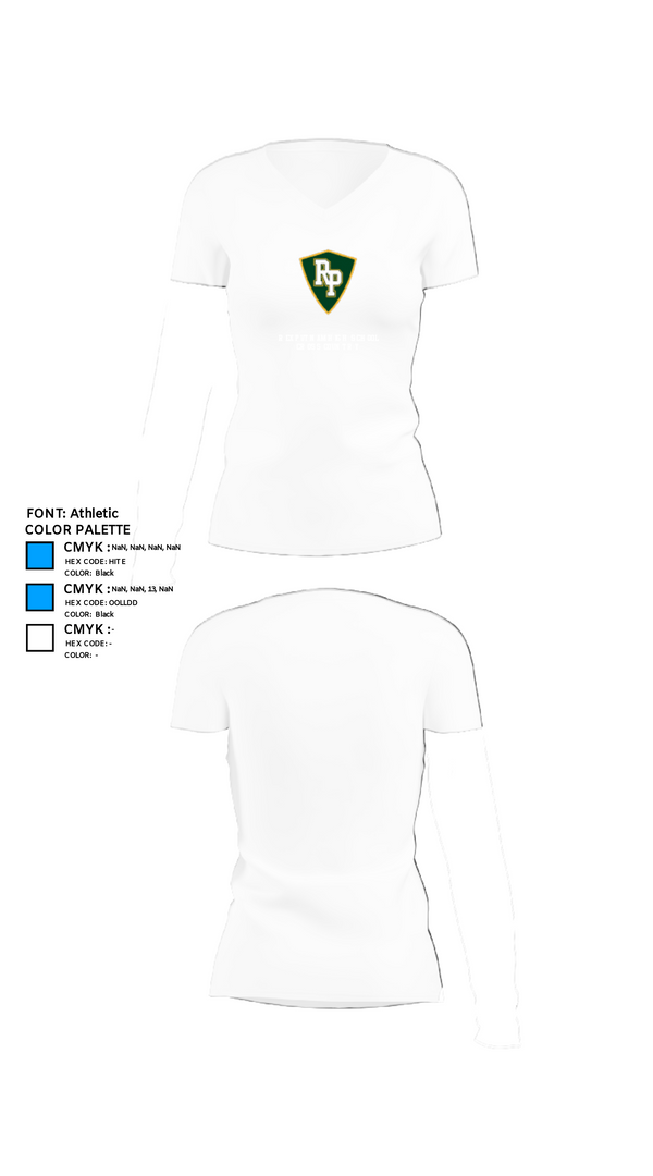 Women's Short Sleeve Vneck Shirt, Rex Putnam High School Cross Country, Cross Country, Teamtime, Team time, sublimation, custom sports apparel, team uniforms, spirit wear, spiritwear, sports uniforms, custom shirts, team store, custom team store, fundraiser sports, apparel fundraiser