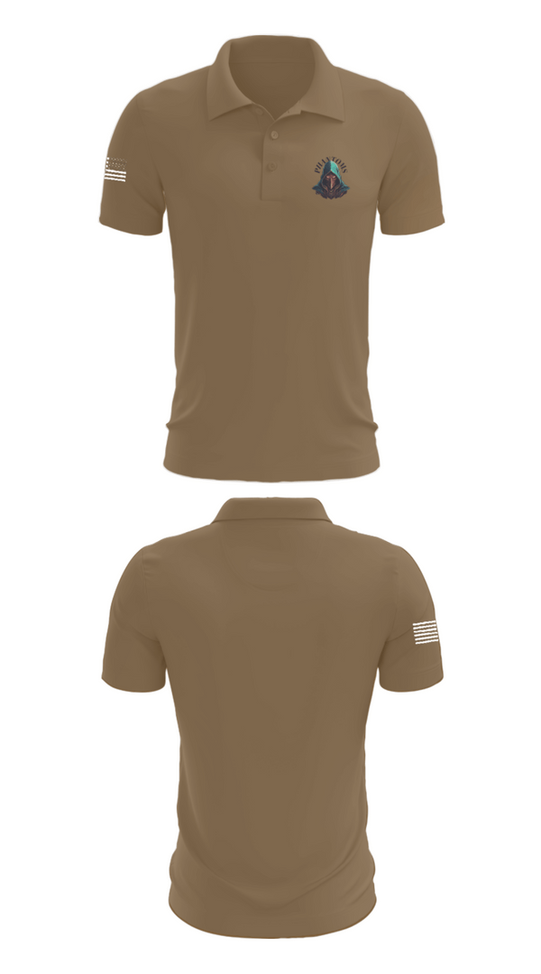 Short Sleeve Performance Polo, 2nd Platoon Charlie Battery 5-4, Army, Teamtime, Team time, sublimation, custom sports apparel, team uniforms, spirit wear, spiritwear, sports uniforms, custom shirts, team store, custom team store, fundraiser sports, apparel fundraiser