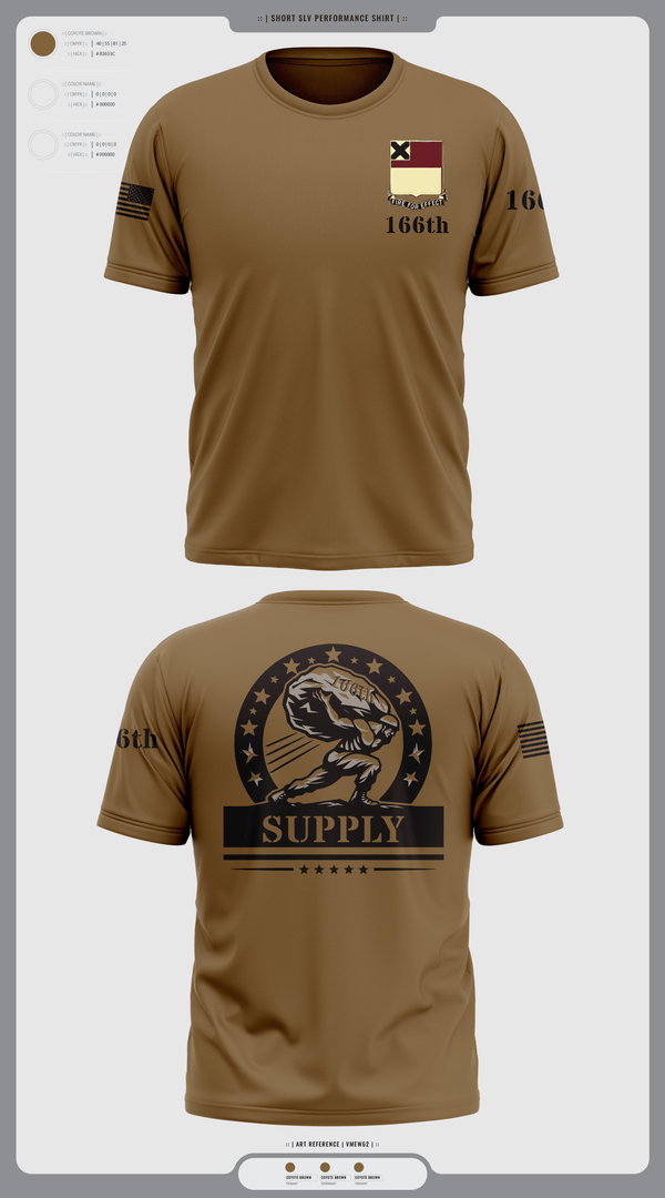 Short Sleeve Performance Shirt, HHD 166th Regiment, Army, Teamtime, Team time, sublimation, custom sports apparel, team uniforms, spirit wear, spiritwear, sports uniforms, custom shirts, team store, custom team store, fundraiser sports, apparel fundraiser