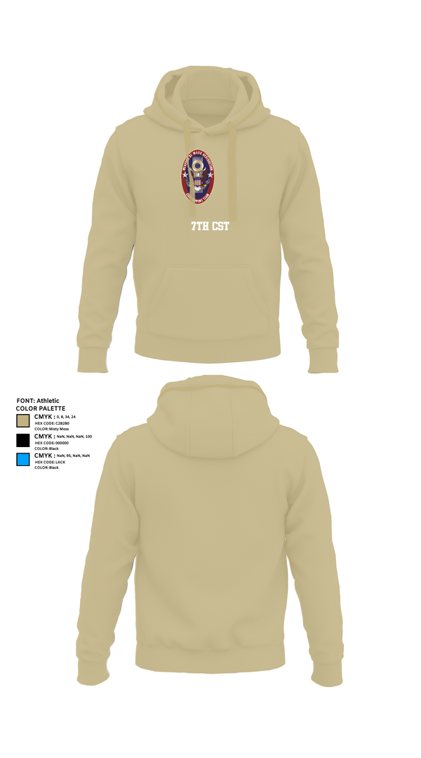 Hoodie, 7th CST, Army, Teamtime, Team time, sublimation, custom sports apparel, team uniforms, spirit wear, spiritwear, sports uniforms, custom shirts, team store, custom team store, fundraiser sports, apparel fundraiser