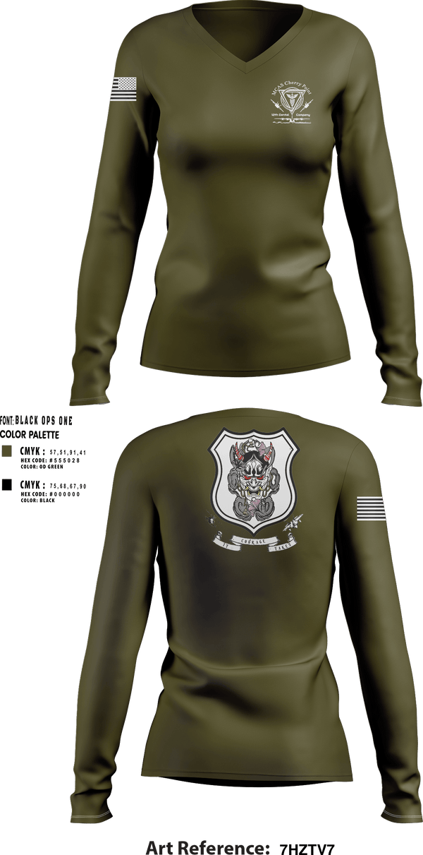 Womens Long Sleeve Vneck Shirt, 12th Dental Co, Navy, Teamtime, Team time, sublimation, custom sports apparel, team uniforms, spirit wear, spiritwear, sports uniforms, custom shirts, team store, custom team store, fundraiser sports, apparel fundraiser