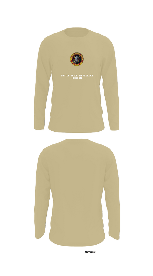 Long Sleeve Performance Shirt, Battle Space Surveillance Company, Marines, Teamtime, Team time, sublimation, custom sports apparel, team uniforms, spirit wear, spiritwear, sports uniforms, custom shirts, team store, custom team store, fundraiser sports, apparel fundraiser