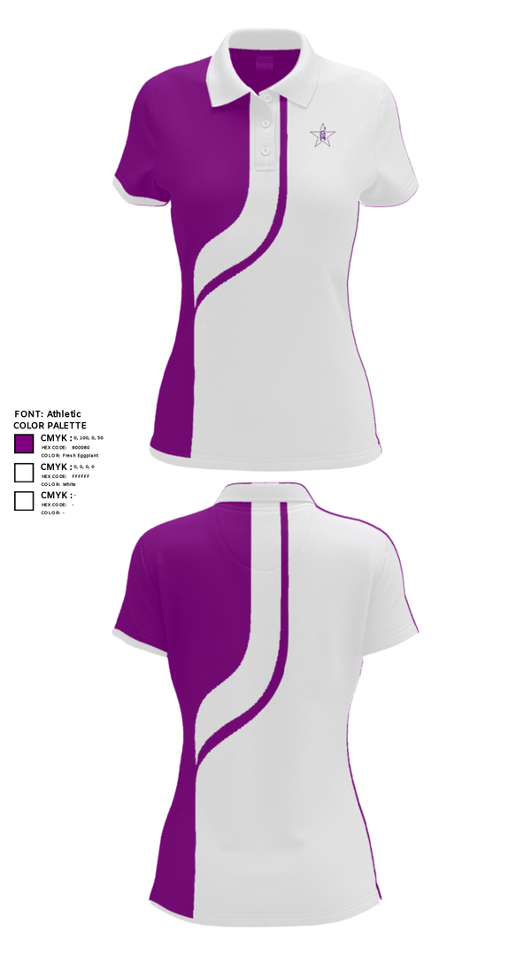Women's Short Sleeve Performance Polo, Bottineau High School, Spirit Store, Teamtime, Team time, sublimation, custom sports apparel, team uniforms, spirit wear, spiritwear, sports uniforms, custom shirts, team store, custom team store, fundraiser sports, apparel fundraiser