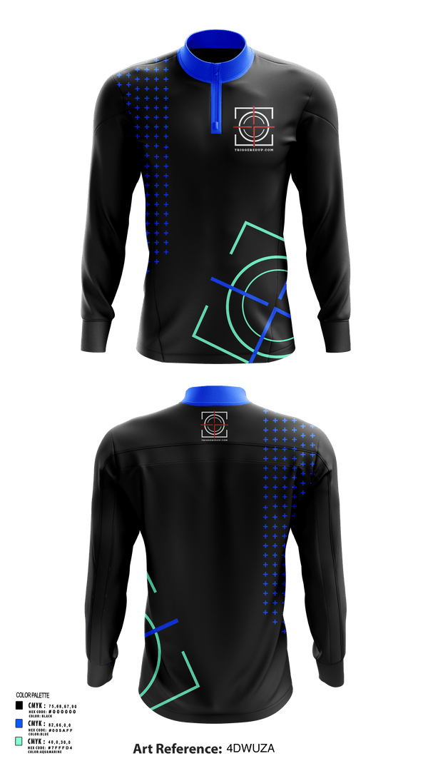 Quarter Zip Jacket, Triggered up, , Teamtime, Team time, sublimation, custom sports apparel, team uniforms, spirit wear, spiritwear, sports uniforms, custom shirts, team store, custom team store, fundraiser sports, apparel fundraiser