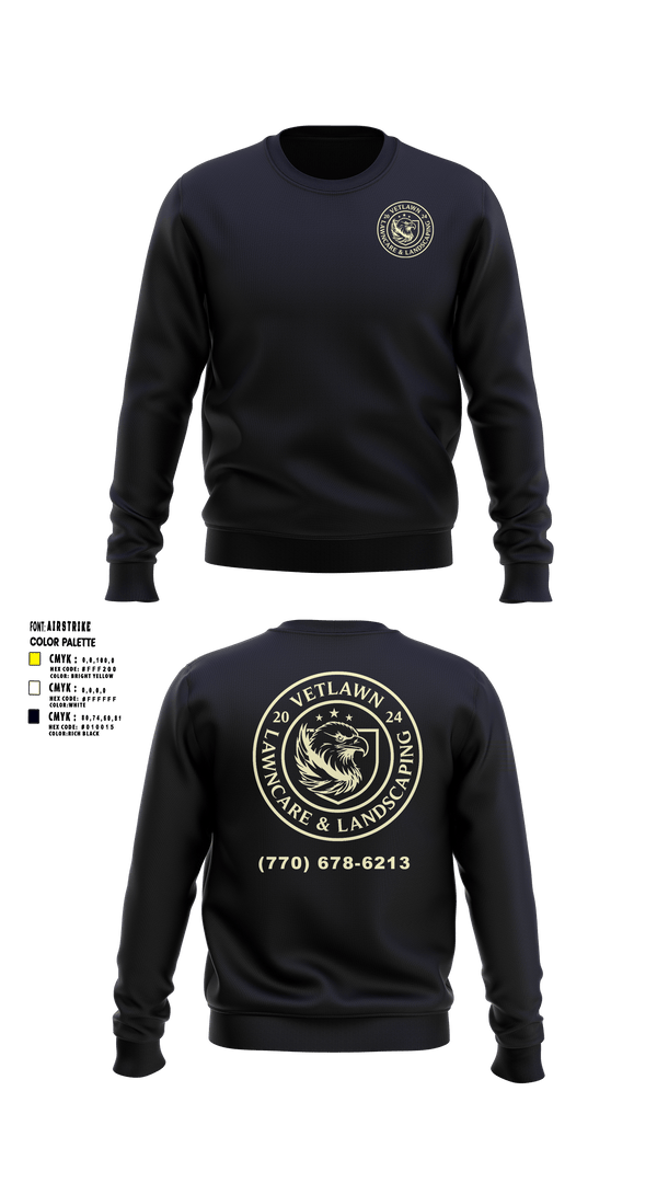 Crew Neck Sweatshirt, VetLawn, Army, Teamtime, Team time, sublimation, custom sports apparel, team uniforms, spirit wear, spiritwear, sports uniforms, custom shirts, team store, custom team store, fundraiser sports, apparel fundraiser