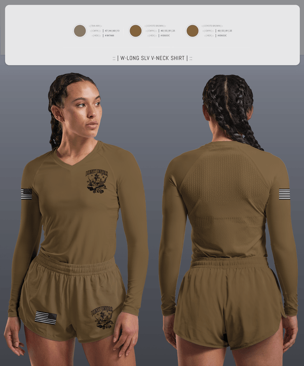 Womens Long Sleeve Vneck Shirt, 238 Th, , Teamtime, Team time, sublimation, custom sports apparel, team uniforms, spirit wear, spiritwear, sports uniforms, custom shirts, team store, custom team store, fundraiser sports, apparel fundraiser
