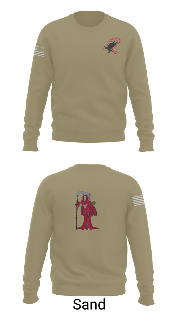 Crew Neck Sweatshirt, A Co. 152 BEB, Army, Teamtime, Team time, sublimation, custom sports apparel, team uniforms, spirit wear, spiritwear, sports uniforms, custom shirts, team store, custom team store, fundraiser sports, apparel fundraiser
