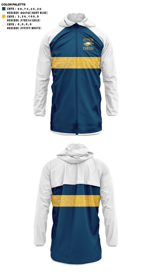 Windbreaker, Franklin County High School Cheer, Cheer, Teamtime, Team time, sublimation, custom sports apparel, team uniforms, spirit wear, spiritwear, sports uniforms, custom shirts, team store, custom team store, fundraiser sports, apparel fundraiser